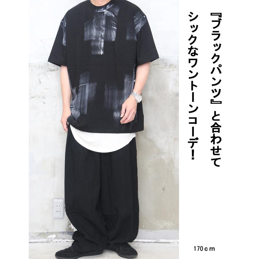 ペイントビッグTシャツ メンズ [M便 1/1] ペイントTシャツ ビッグT