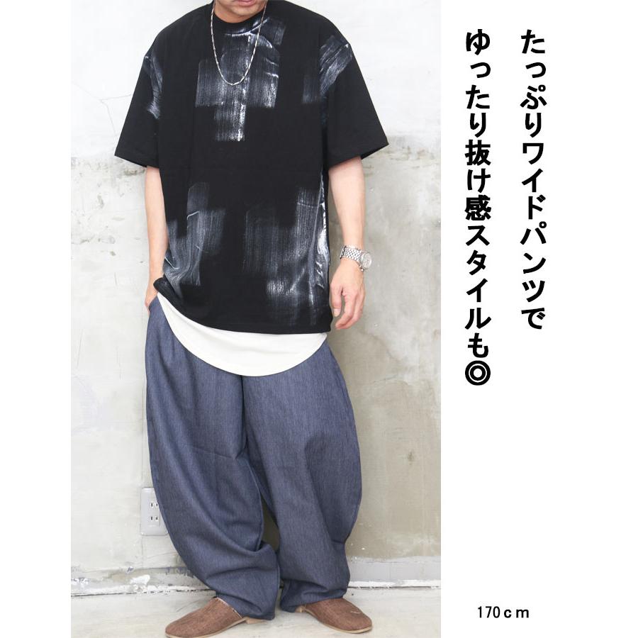 ペイントビッグTシャツ メンズ [M便 1/1] ペイントTシャツ ビッグT