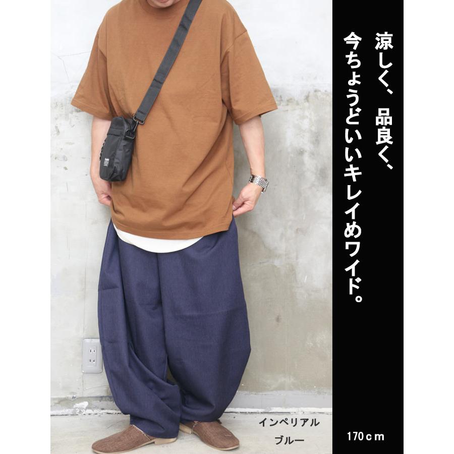 ワイドパンツ メンズ [M便 1/1] バルーンパンツ バレルパンツ バギー