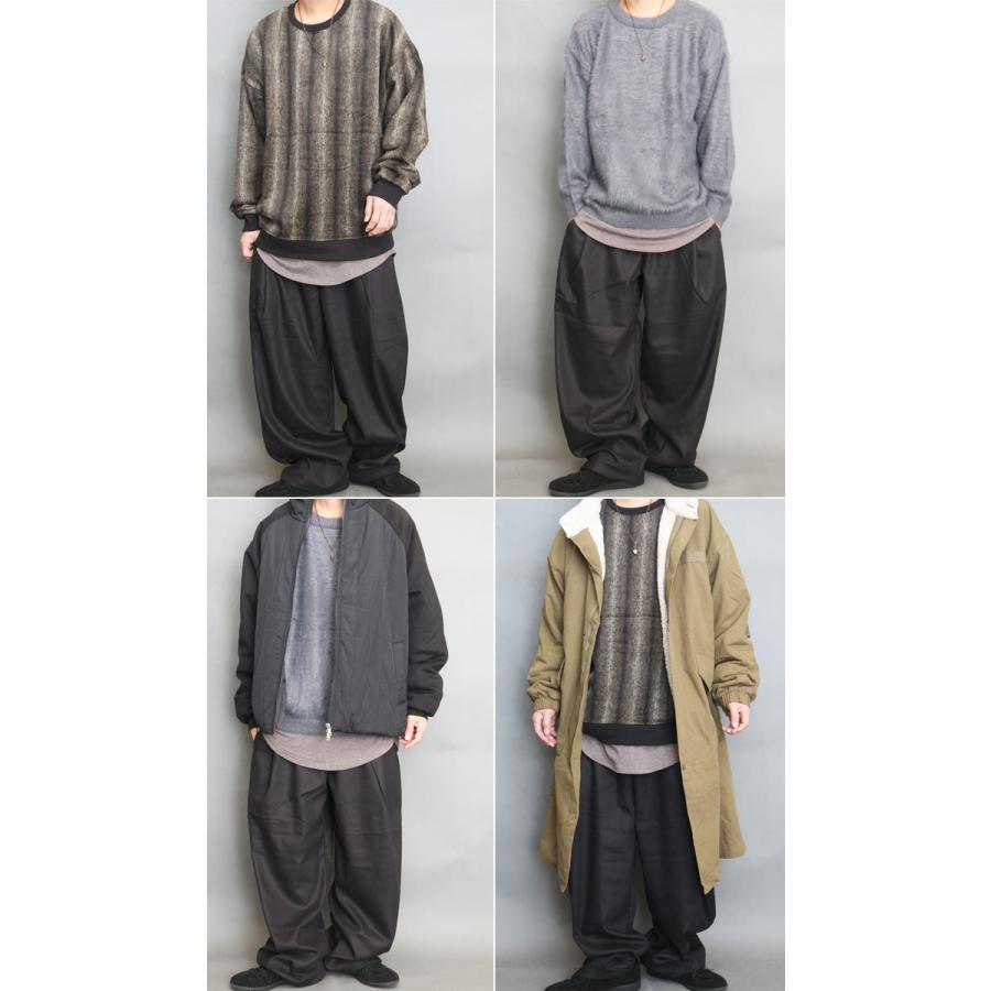 タックワイドパンツ ワイドパンツ メンズ [M便 1/1] タック入り 無地