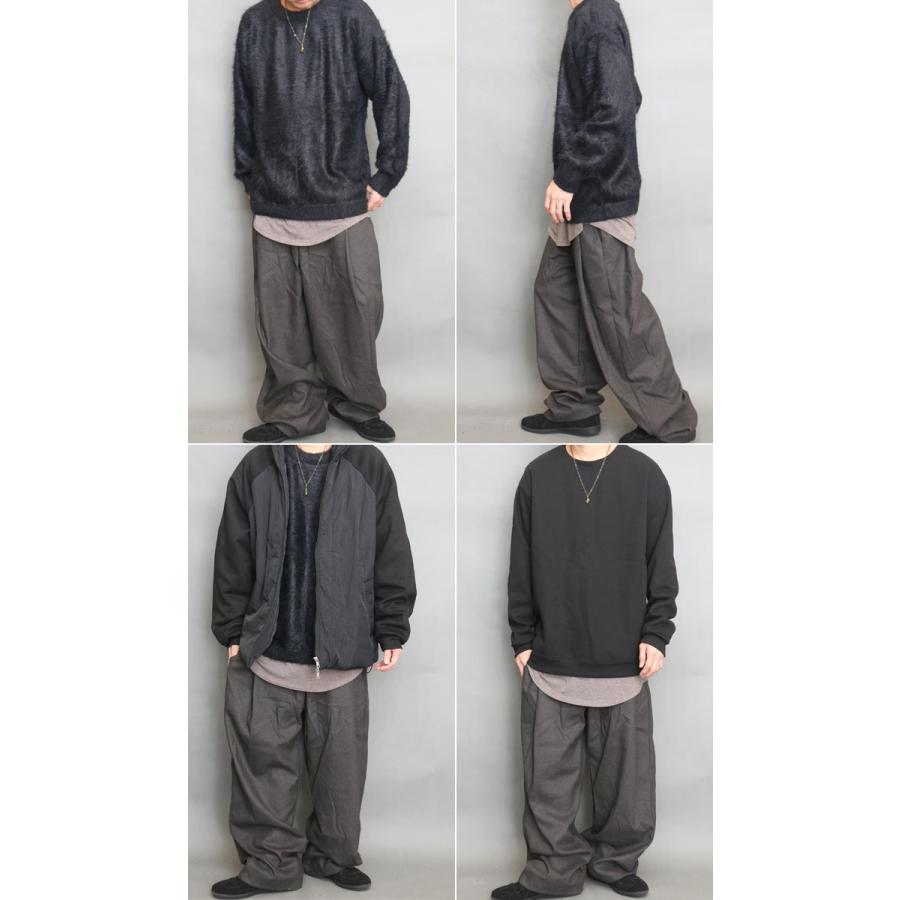 タックワイドパンツ ワイドパンツ メンズ [M便 1/1] タック入り 無地