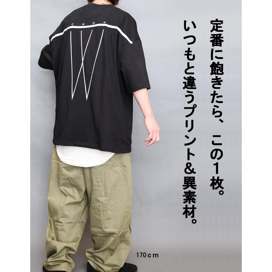 プリントビッグTシャツ メンズ [M便 1/1] プリントTシャツ オーバー