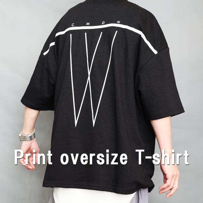 プリントビッグTシャツ メンズ [M便 1/1] プリントTシャツ オーバー