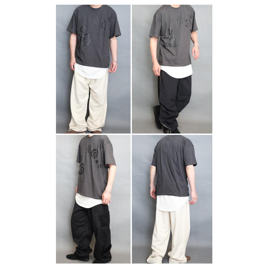 プリントTシャツ メンズ [M便 1/1] 半袖Tシャツ 短丈Tシャツ 短めT