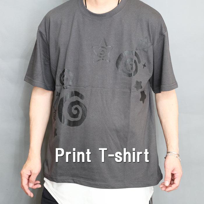 プリントTシャツ メンズ [M便 1/1] 半袖Tシャツ 短丈Tシャツ 短めT