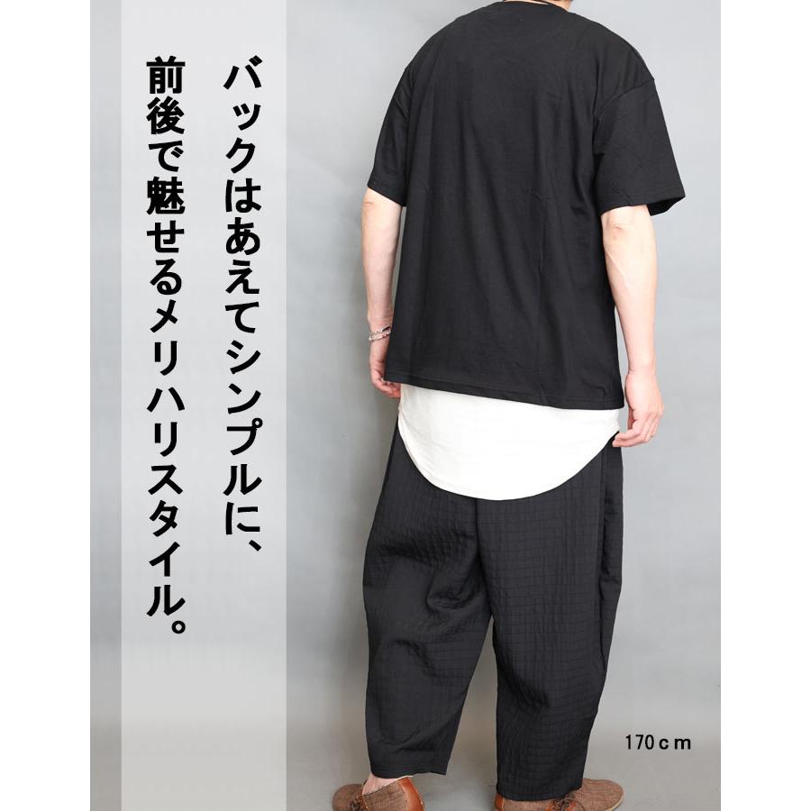 プリントTシャツ メンズ [M便 1/1] 半袖Tシャツ 短丈Tシャツ 短めT