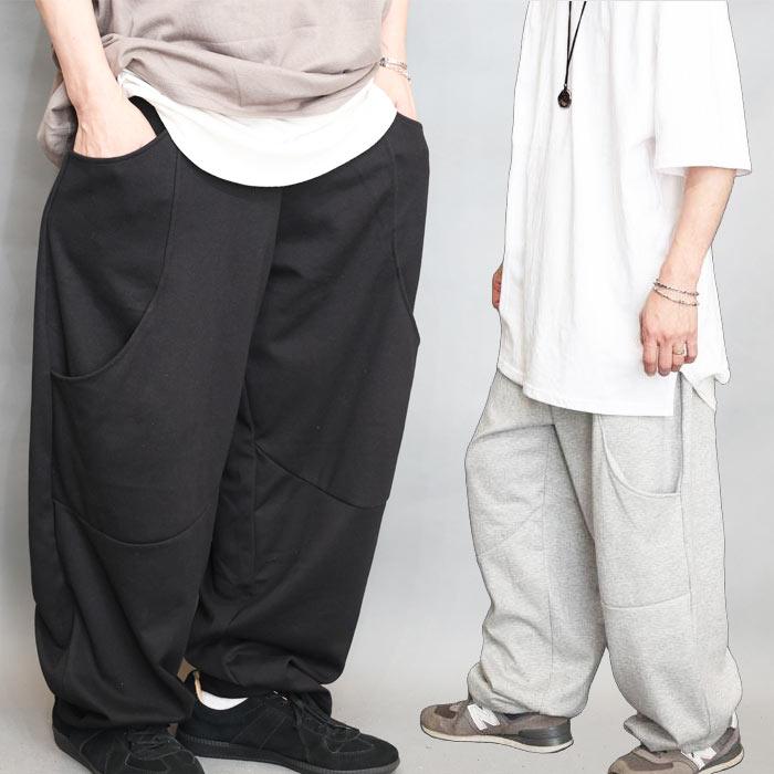 ワイドパンツ スウェットパンツ メンズ [M便 1/1] ダボダボ スウェット