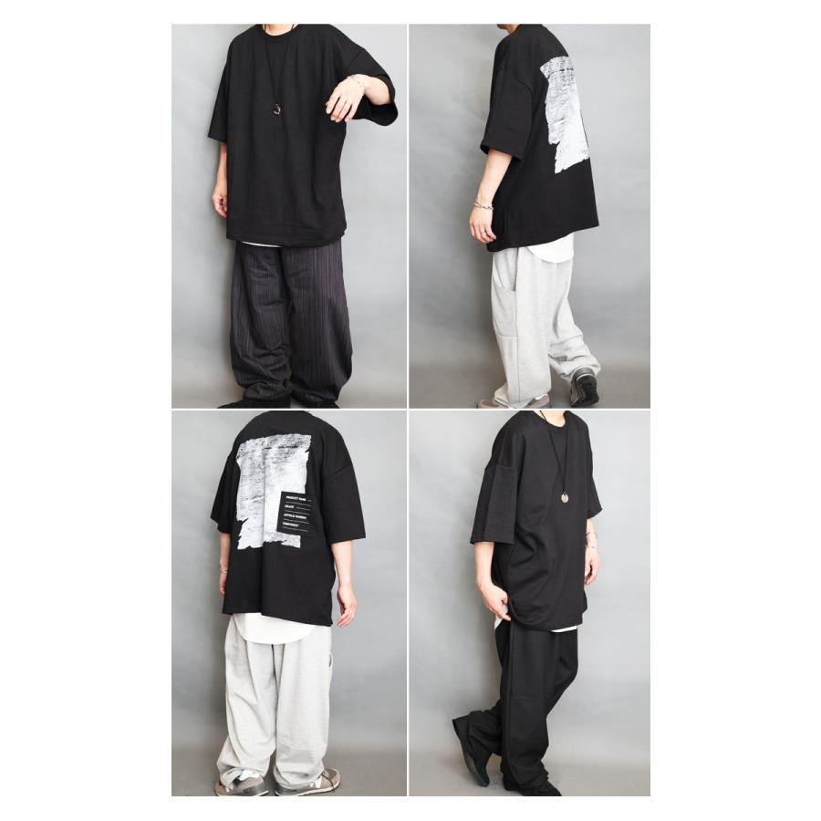 M!LKじゃん！シルエットプリントTシャツ プリントビッグTシャツ メンズ [M便 1/1] プリントTシャツ オーバー