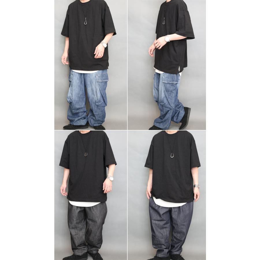 オーバーサイズTシャツメンズ [M便 1/1] ビッグTシャツ 無地Tシャツ