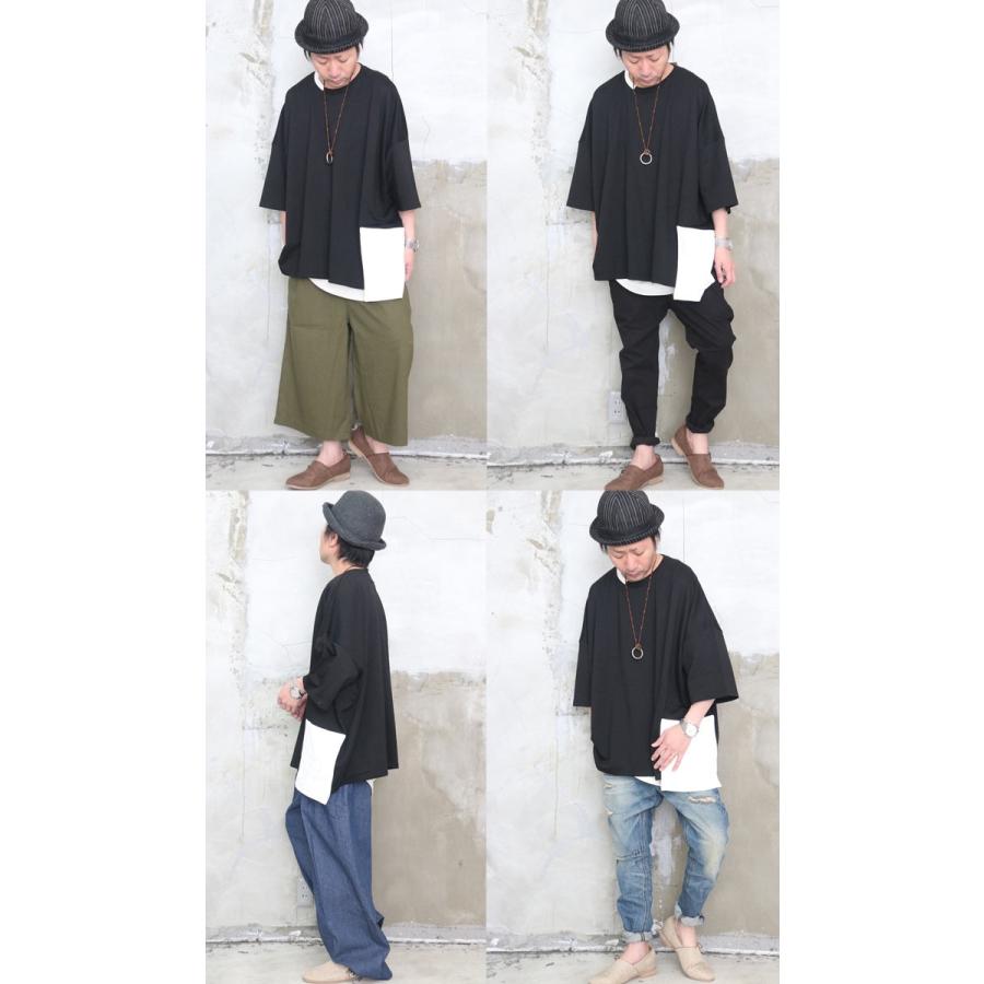 アシンメトリービッグTシャツ [M便 1/1] ビッグシルエット ビッグT