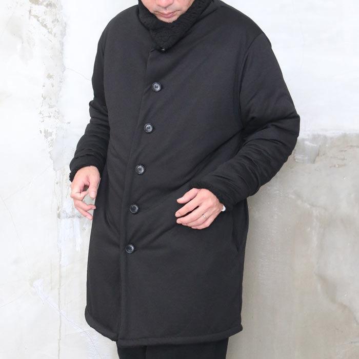 送料無料】ボリュームネックロングコート アウター メンズ コート