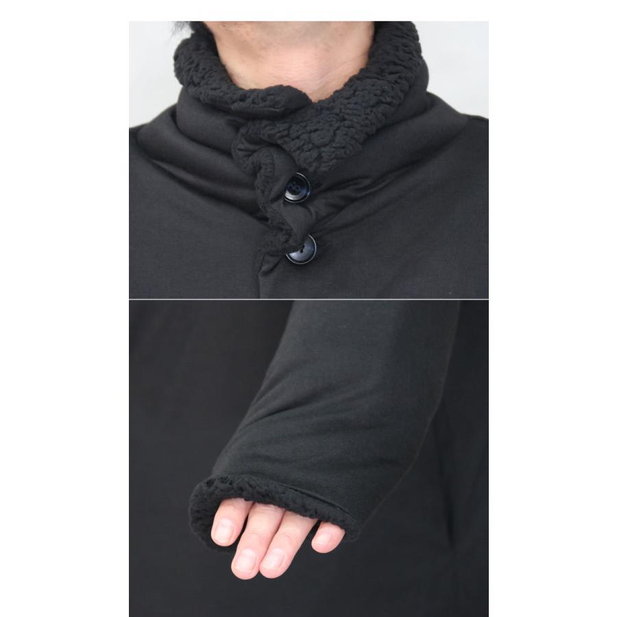 送料無料】ボリュームネックロングコート アウター メンズ コート