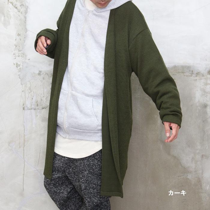 ロングカーディガン カーディガン ロング丈 メンズ 無地 ロング シンプル ビッグカーデ 秋服 冬服 春服 メンズ ブラック カーキ ブルー ゆったり 大きめ 大きい |  | 15