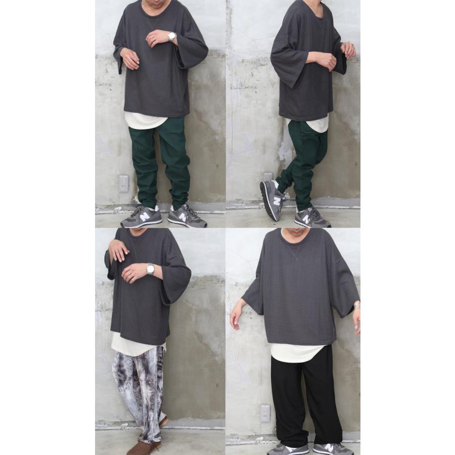 BE:FIRST ワッフル Tシャツ Mサイズ 楽天市場】ワッフルTシャツ メンズ 8分袖ビッグワッフルtシャツ メンズ