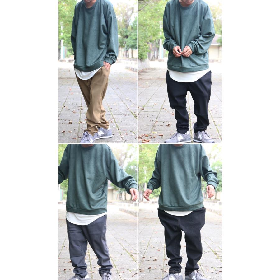 フェイクスウェードビッグトレーナー [M便 1/1] ビッグ トレーナー