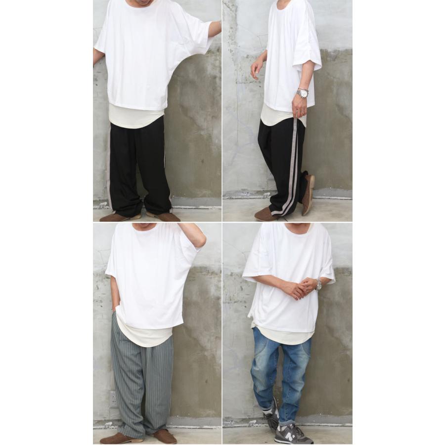 ドルマンTシャツ メンズ [M便 1/1] ドルマンtシャツ ドルマン 無地T