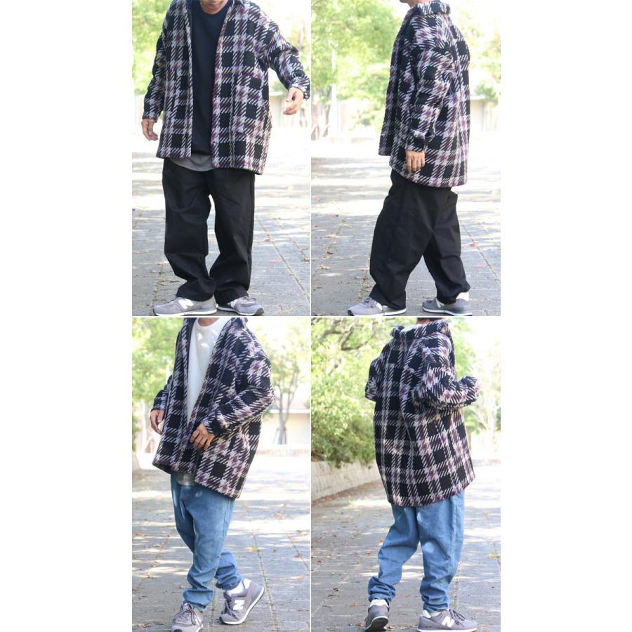 sulvam チェック柄 アウター チェック柄ビッグジャケット メンズ ジャケット チェック柄