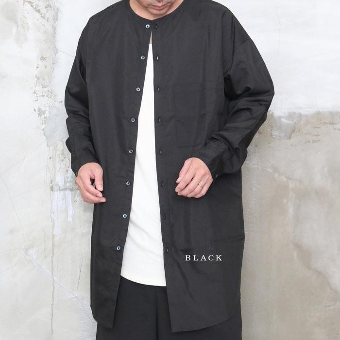 再販決定 完全オリジナル Ss バンドカラーロングシャツ M便 1 1 ロングシャツ メンズ シャツ ロング丈 襟無しシャツ バンドカラー Wo 00 Woodwhichflows 通販 Yahoo ショッピング