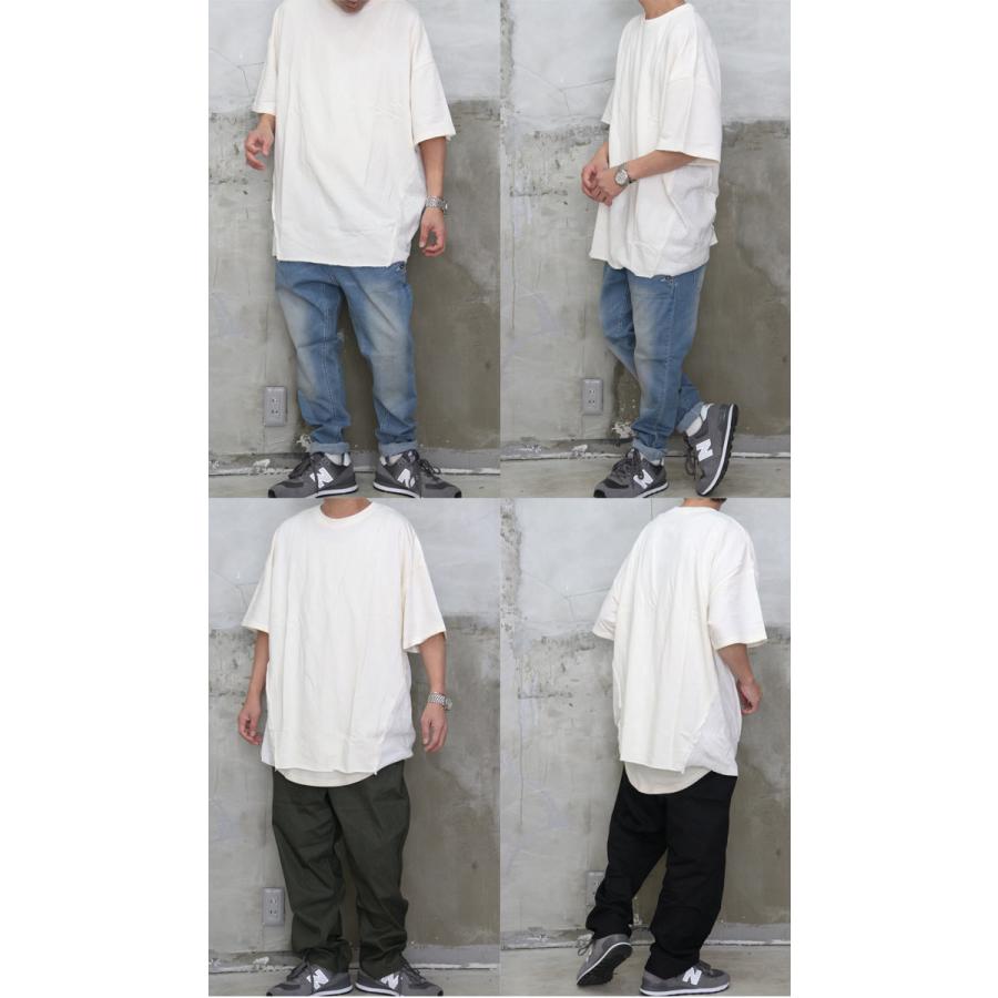 リブ切り替えビッグTシャツ [M便 1/1] ビッグTシャツ メンズ 切り替え
