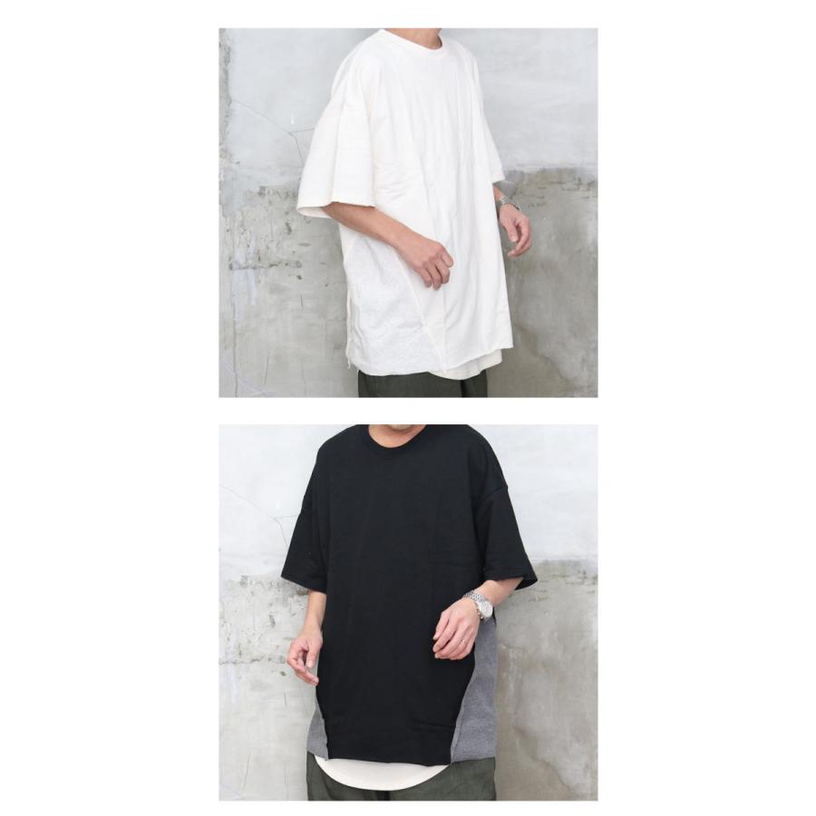 リブ切り替えビッグTシャツ [M便 1/1] ビッグTシャツ メンズ 切り替え