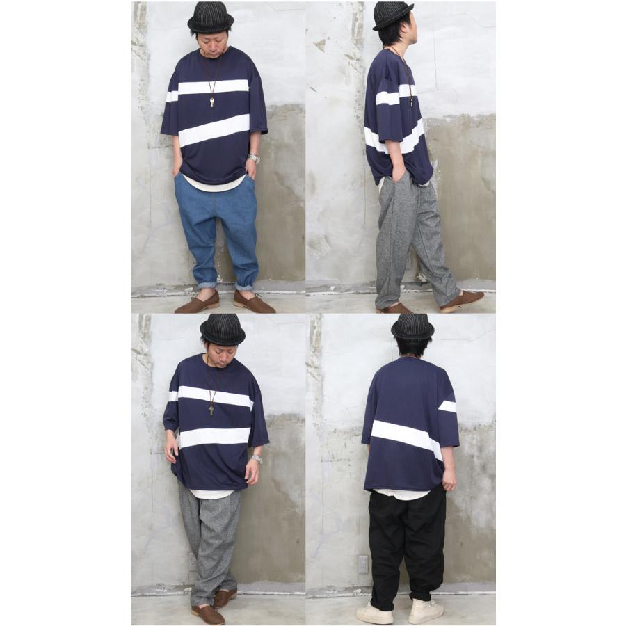 5分袖ライン切り替えビッグTシャツ [M便 1/1] ビッグTシャツ