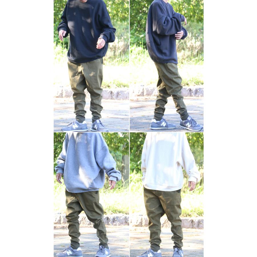 サルエルパンツ メンズ ストレッチサルエルテーパードパンツ [M