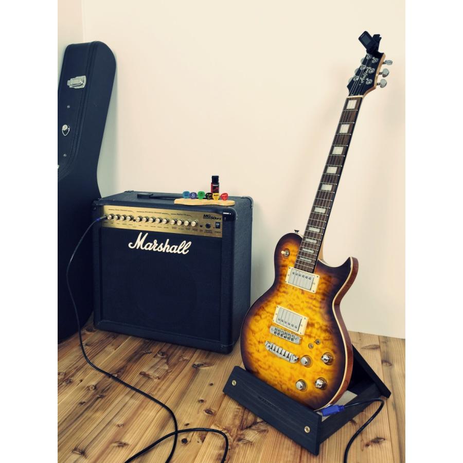 WOODWORKS ギタースタンド 1本掛 エレキギター用 ラッカー塗装対応