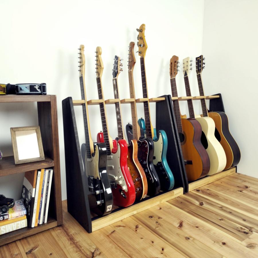 WOODWORKS ギタースタンド 5本掛 エレキギター・ベース用 木製 日本製