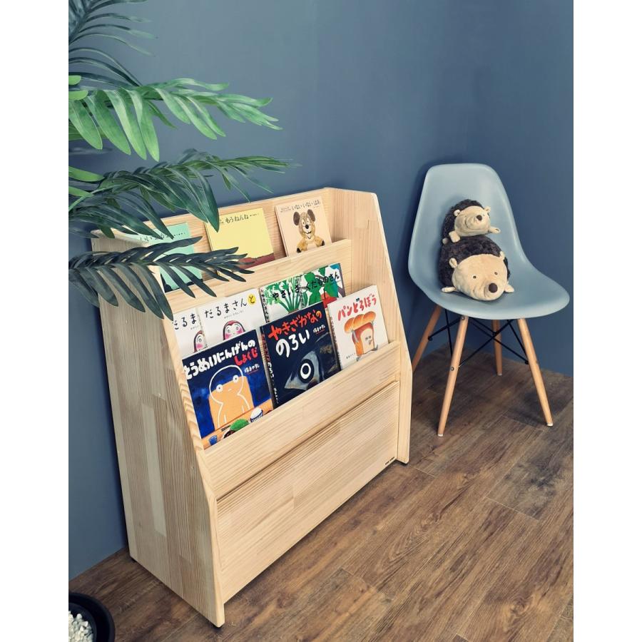 古家具ビンテージ品◾️木製マガジンラック 本立て 絵本立て シェルフ 古家具ビンテージ品◾️木製マガジンラック 本立て 絵本立て シェルフ 本棚・本収納