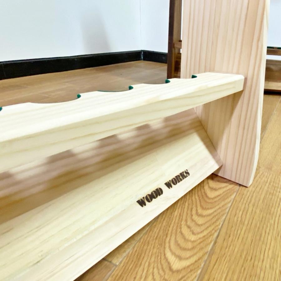 WOODWORKS ロッドスタンド 10本掛 (色:ナチュラル) 木製 日本製 WOODWORKS ロッドスタンド 10本掛 (色:ナチュラル) 木製 日本製