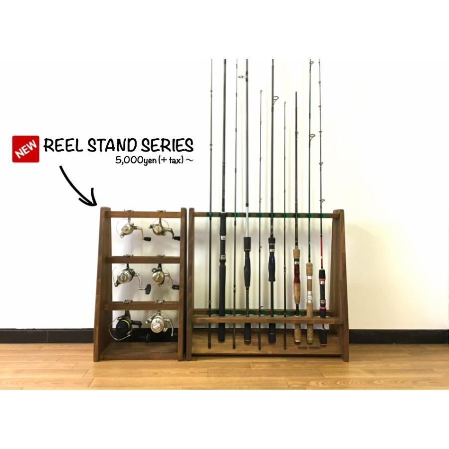 ロッドスタンド 両面19本用 ブラウン 木製 F003 Wood Works 通販 Yahoo ショッピング