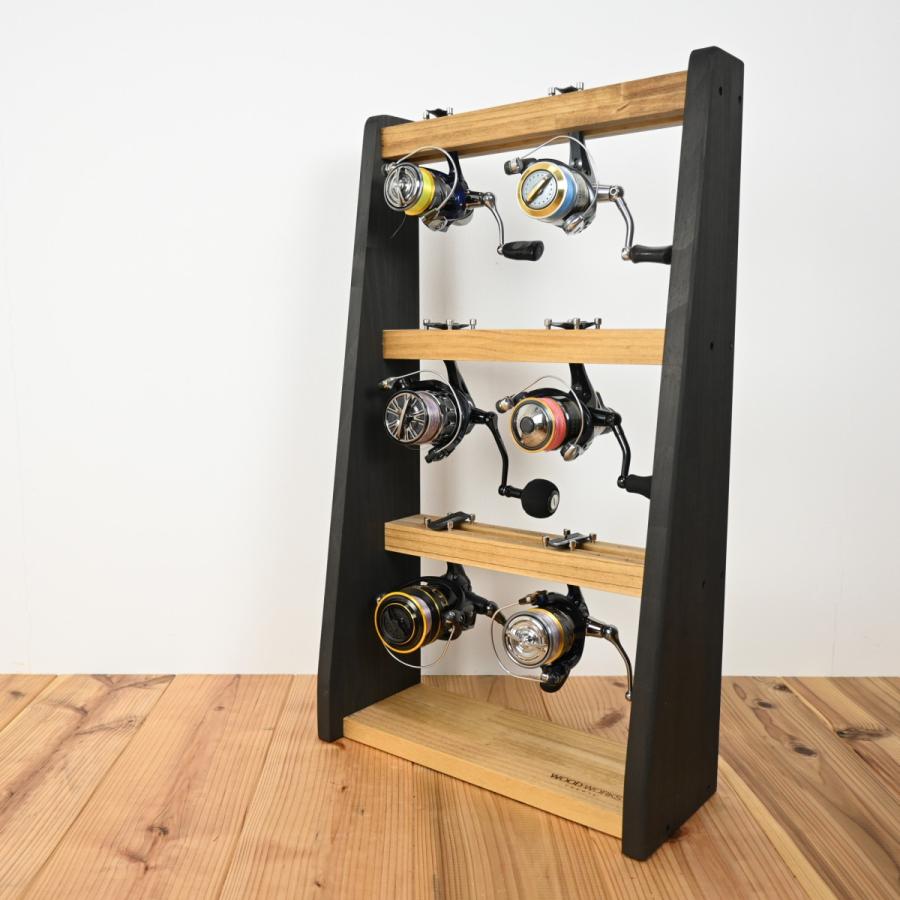 WOODWORKS リールスタンド Aタイプ (サイズ：M)木製 日本製 【 釣竿