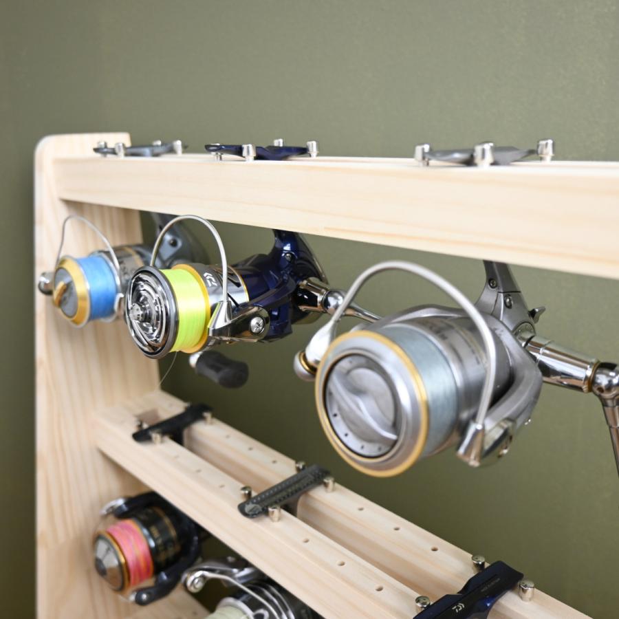 WOODWORKS リールスタンド Aタイプ (サイズ：L)木製 日本製 【 釣竿