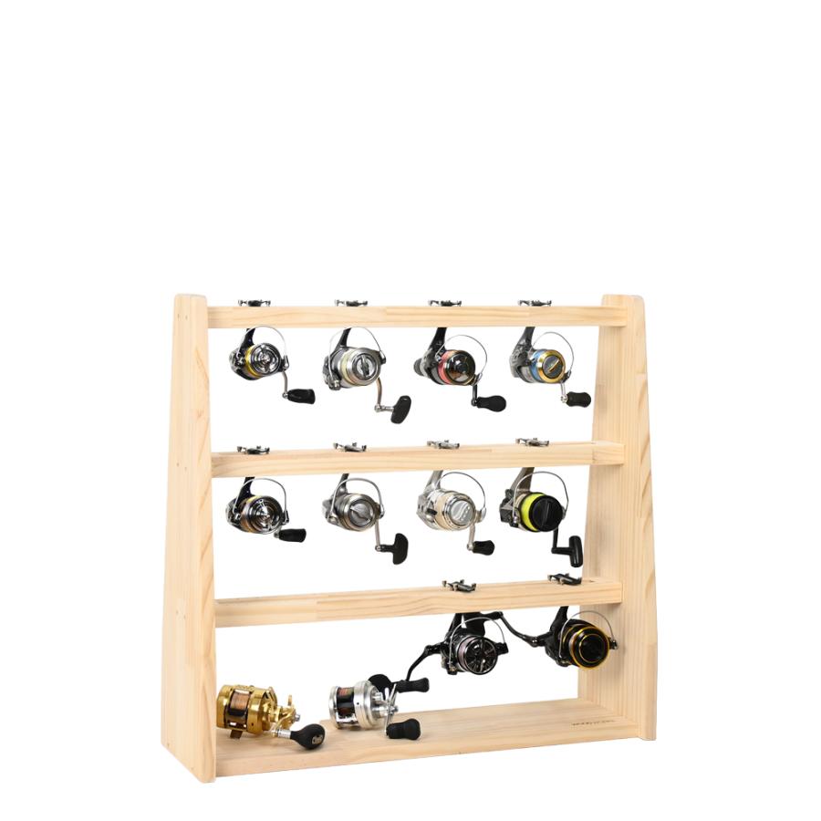 WOODWORKS リールスタンド Bタイプ (サイズ：L) 木製 日本製 【 釣竿