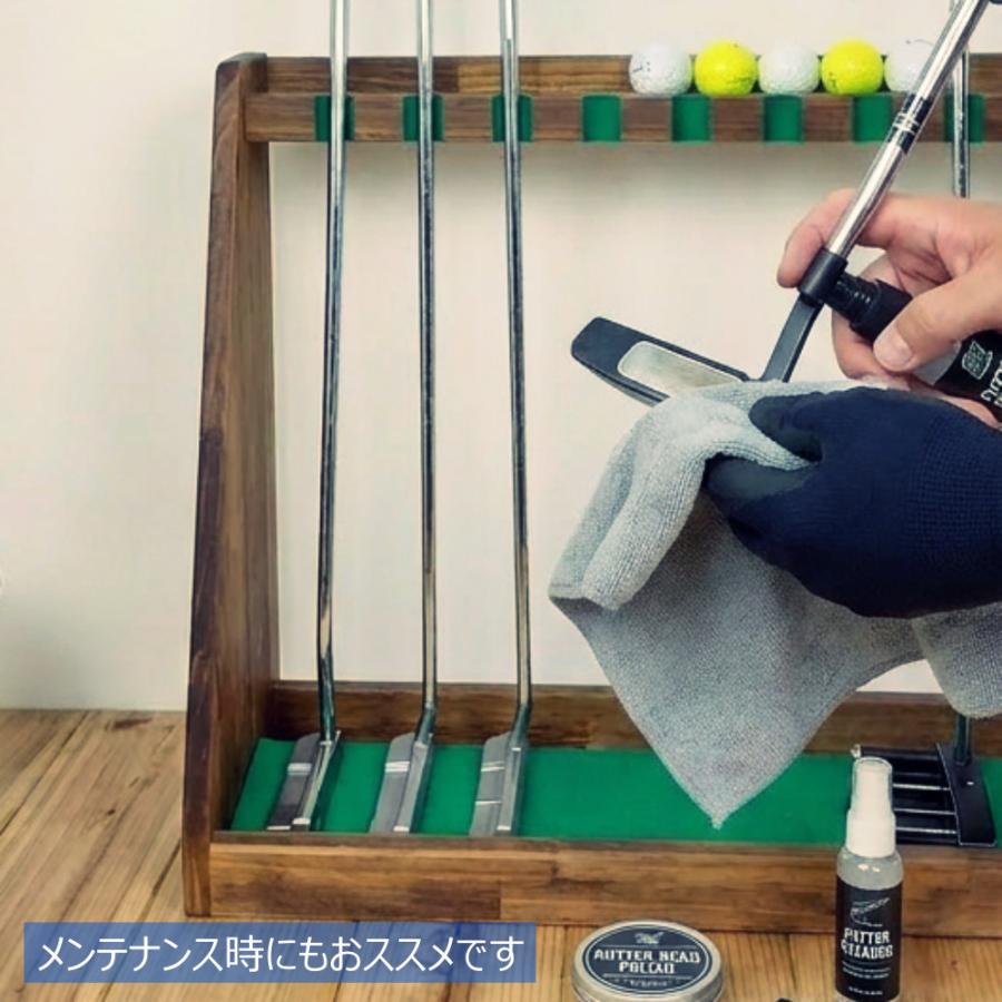 WOODWORKS パターラック 5本掛 (色：ブラウン) 木製 日本製 【 ゴルフ