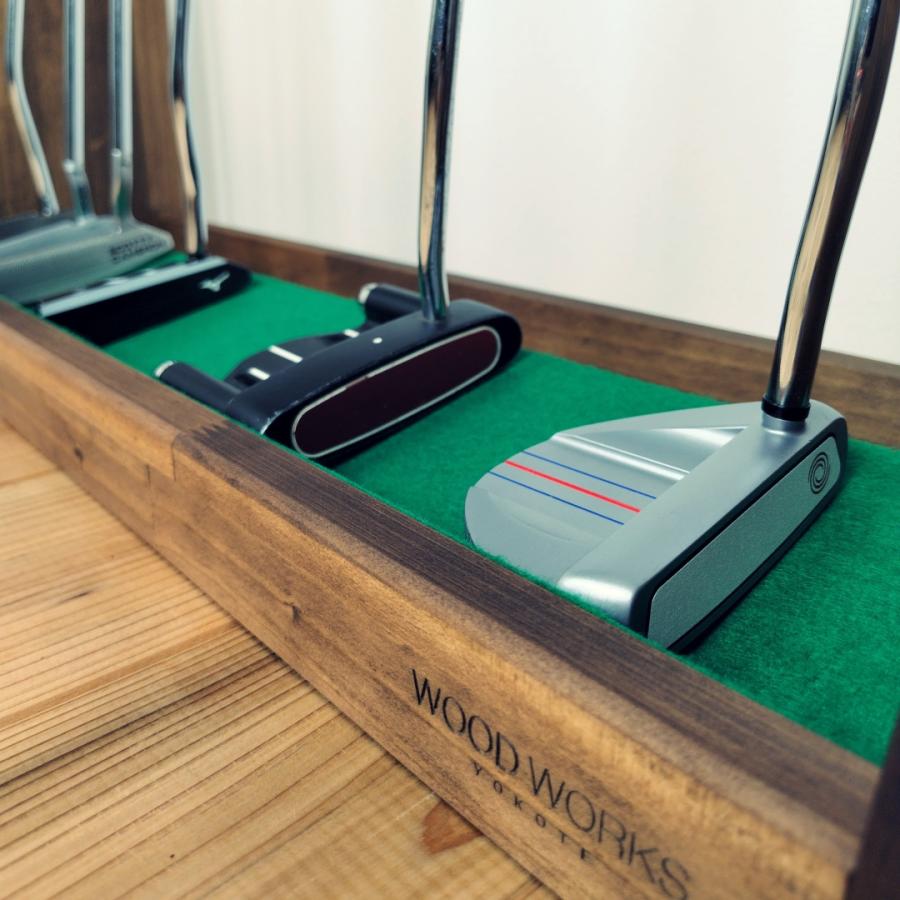 Scotty Cameron パターラック 4本用 木製 WOODWORKS パターラック 5本掛 (色：ナチュラル) 木製 日本製