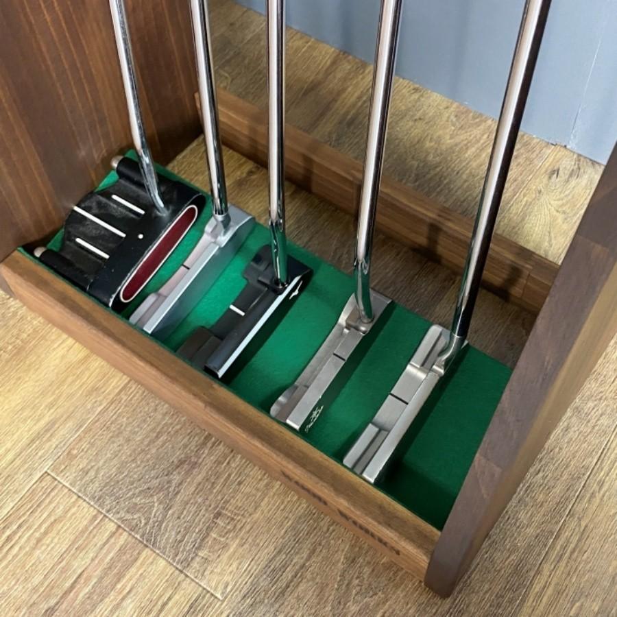 WOODWORKS パターラック 10本掛 (色:ブラウン)木製 日本製 WOODWORKS パターラック 10本掛 (色:ブラウン)木製 日本製