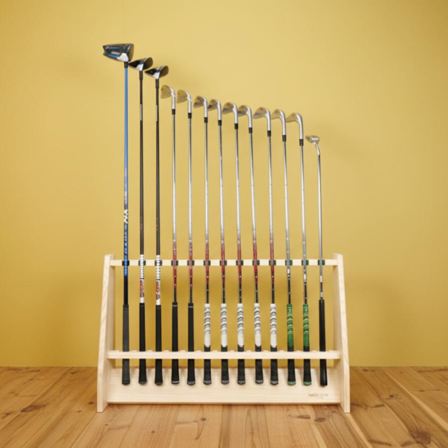 WOODWORKS ゴルフクラブスタンド 13本掛 (色：ナチュラル)木製 日本製