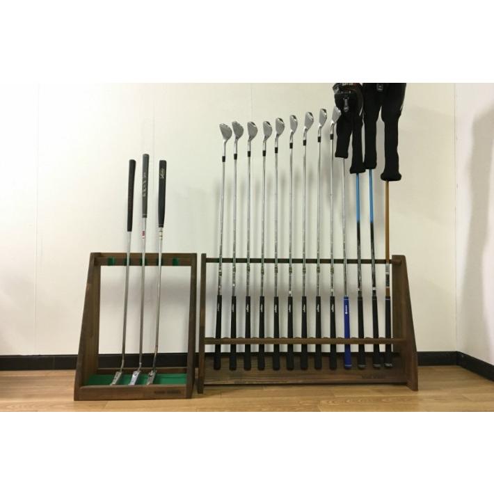 WOODWORKS ゴルフクラブスタンド 13本掛 (色：ナチュラル)木製 日本製