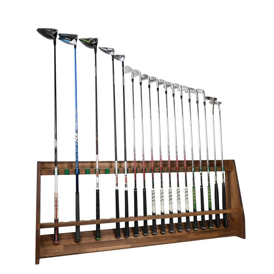 WOODWORKS ゴルフクラブスタンド 20本掛 (色：ブラウン)木製 日本製