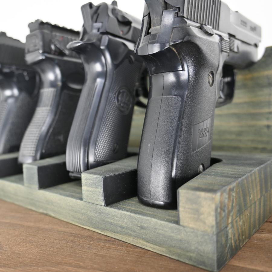WOODWORKS ガンスタンド 5丁掛 木製 日本製 【 ガンラック サバゲー