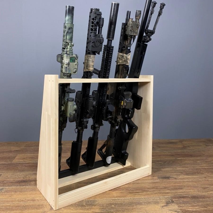 WOODWORKS ガンラック 5丁掛 ( 色:ナチュラル) 木製 日本製 WOODWORKS ガンラック 5丁掛 ( 色:ナチュラル) 木製 日本製