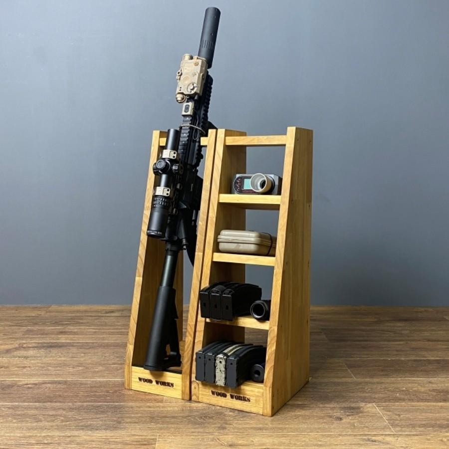 WOODWORKS ガンラック 1丁掛 + マガジンラック お得な2点セット WOODWORKS ガンラック 1丁掛 + マガジンラック お得な2点セット