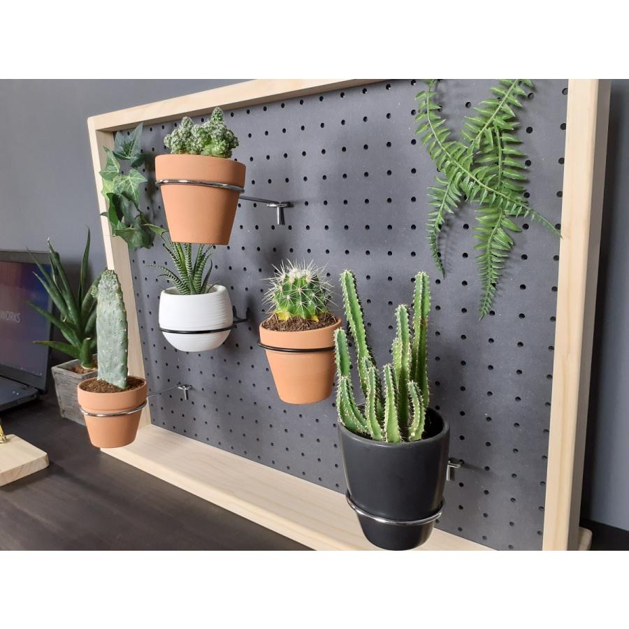 WOOD WORKS ペグボード 有孔ボード ディスプレイラック Mサイズ