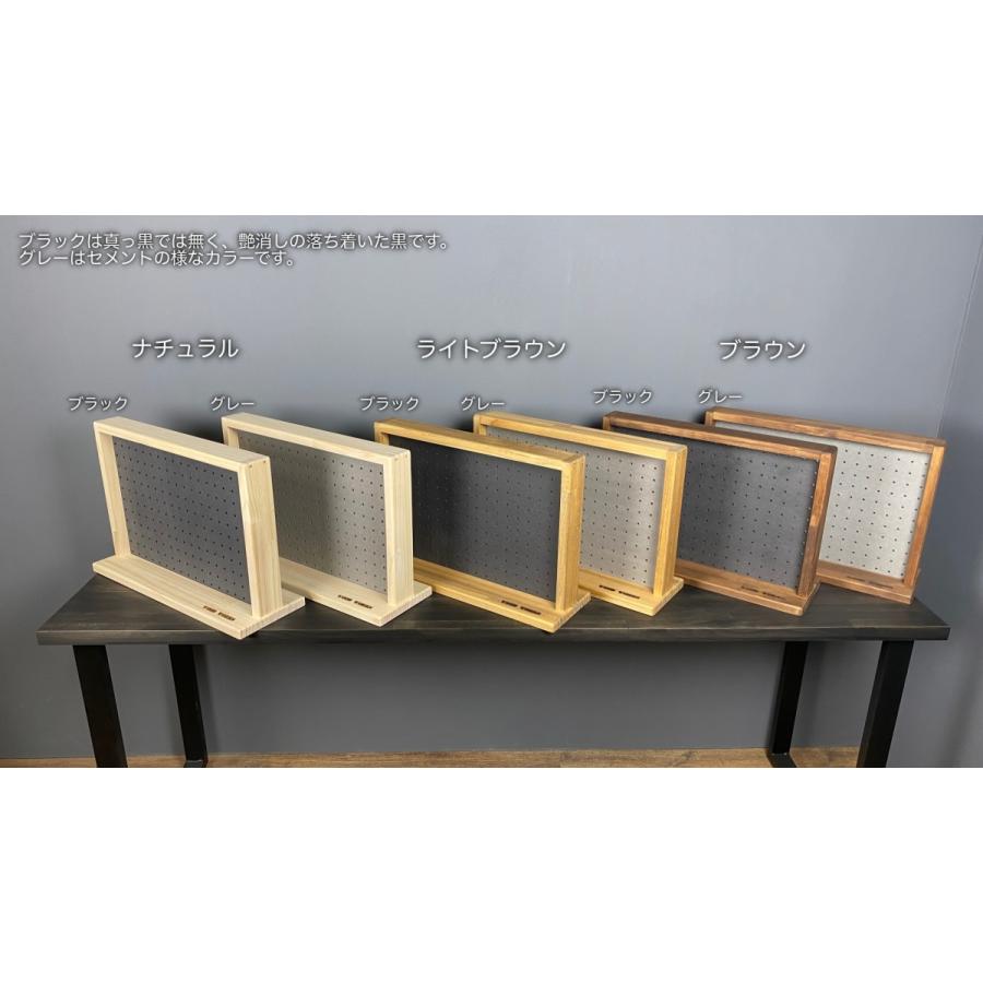 WOOD WORKS ペグボード 有孔ボード ディスプレイラック Mサイズ