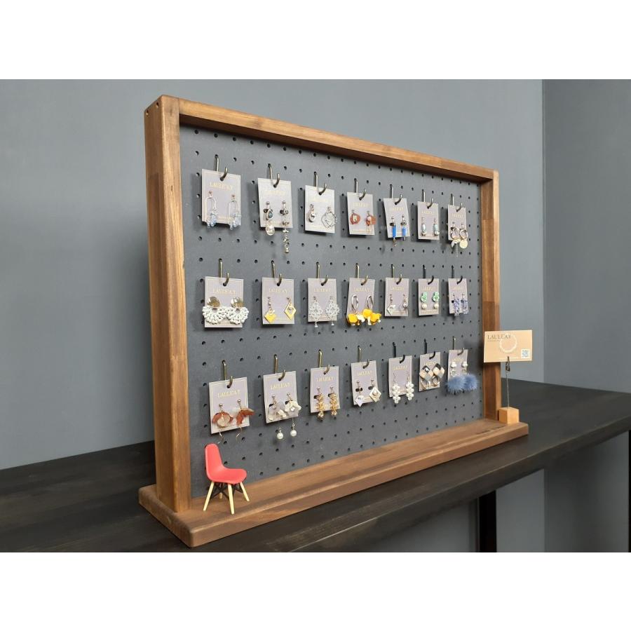 WOOD WORKS ペグボード 有孔ボード ディスプレイラック Mサイズ