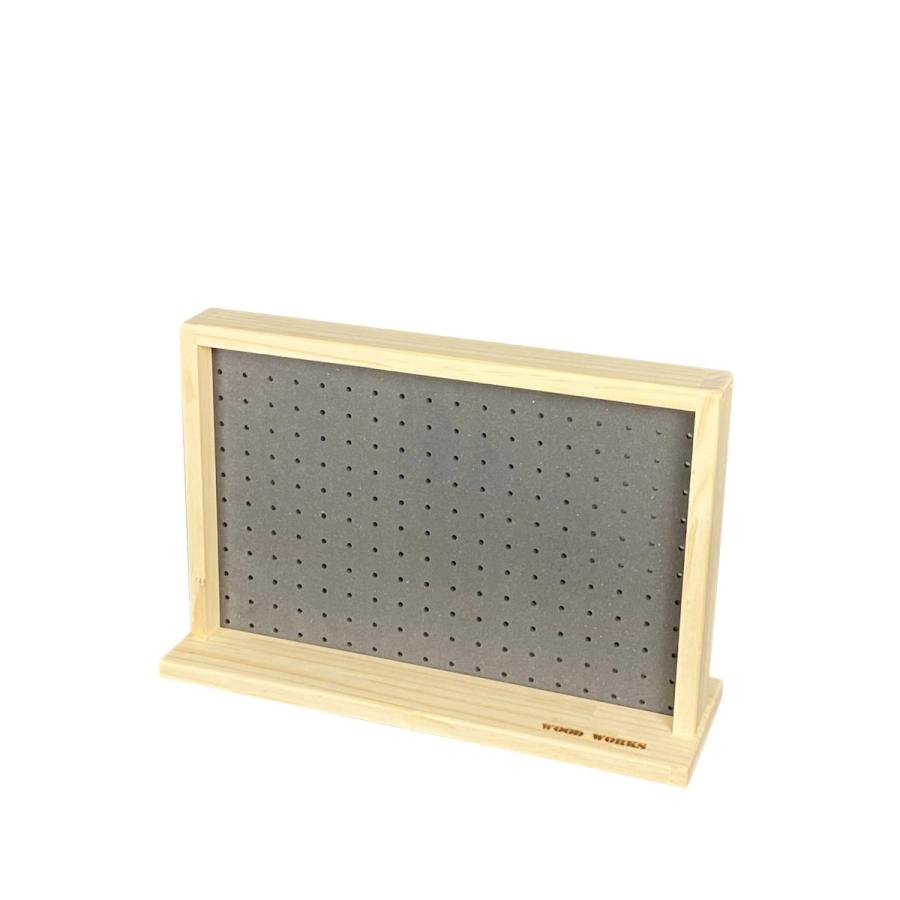 WOOD WORKS ペグボード 有孔ボード ディスプレイラック Sサイズ