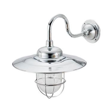 松本船舶 マリンランプ 1S号アクアライト シルバー LED球付(R1S-AQ-S) | 