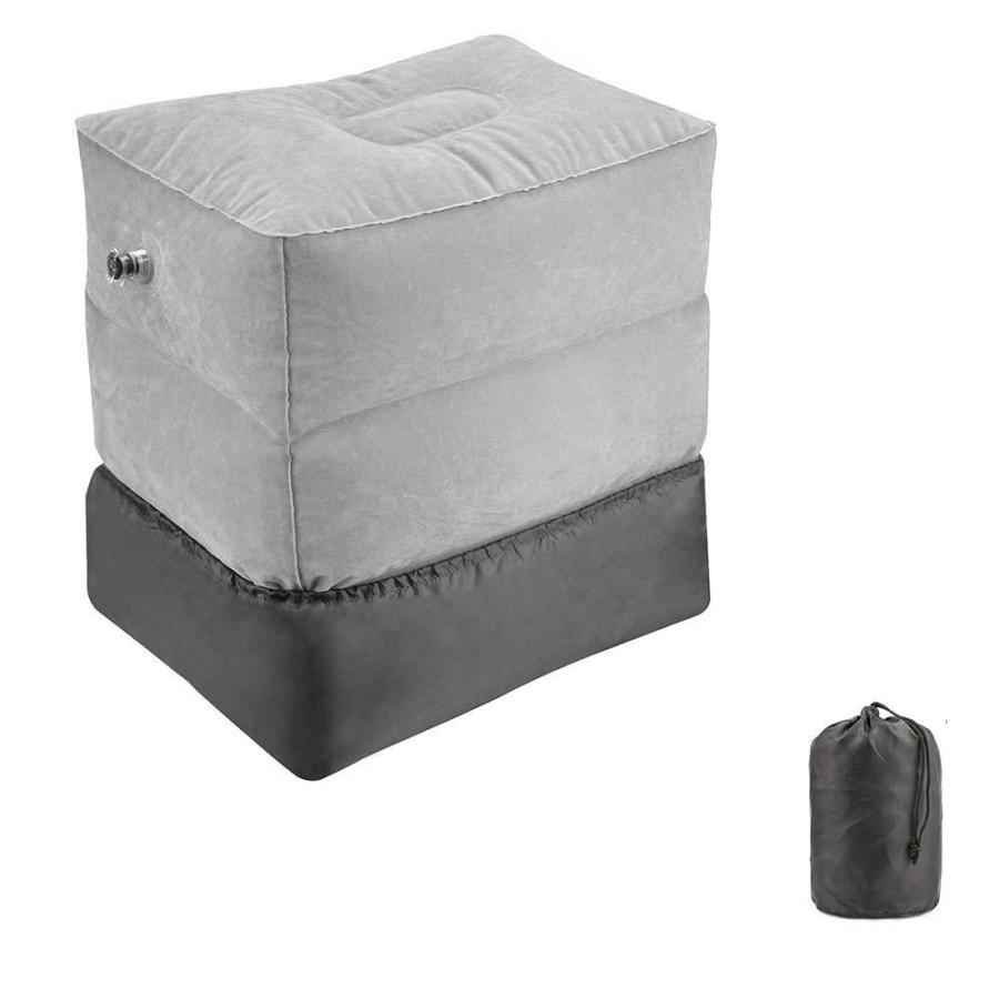 フットレスト 空気 三段階 飛行機 バス 車 エアー オットマン クッション 旅行 足置き 持ち運び 機内 足枕 快眠 ふくらはぎ むくみ 安い 0030 ひつみ雑貨店 通販 フットレストポータブルトラベルフットレストフライト機内持ち込みフットレストオフィスフィートレスト