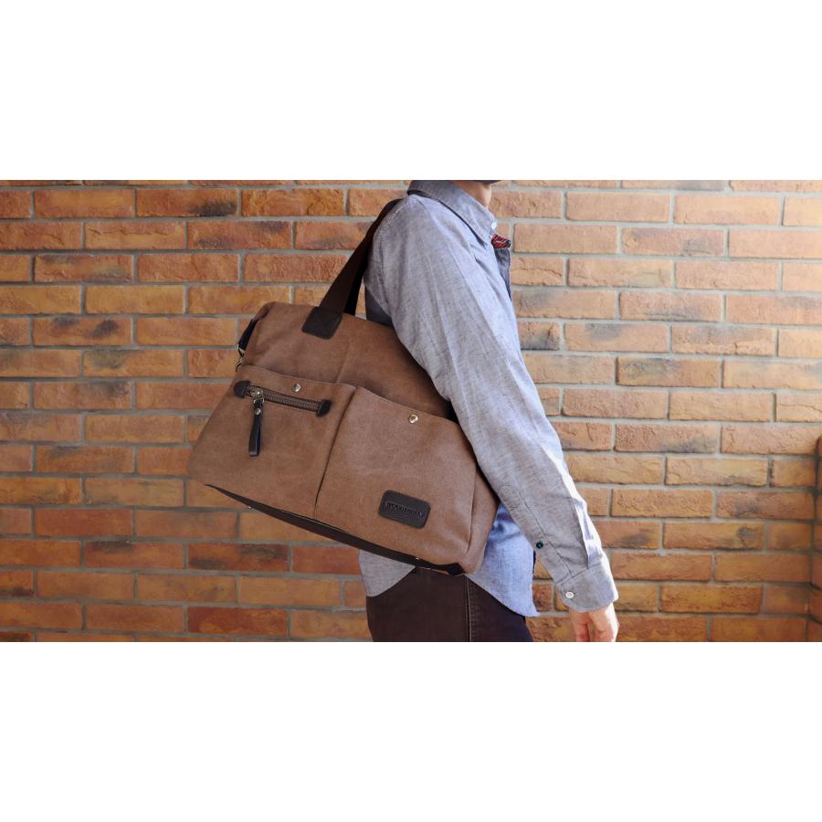 トートバッグ メンズ キャンバス ビジネスバッグ 2way 40代 50代 60代 